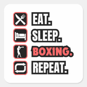 Adesivo Quadrado Repetir Boxing de Repouso