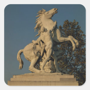 Adesivo Quadrado Réplica de um do originall de dois "cavalos