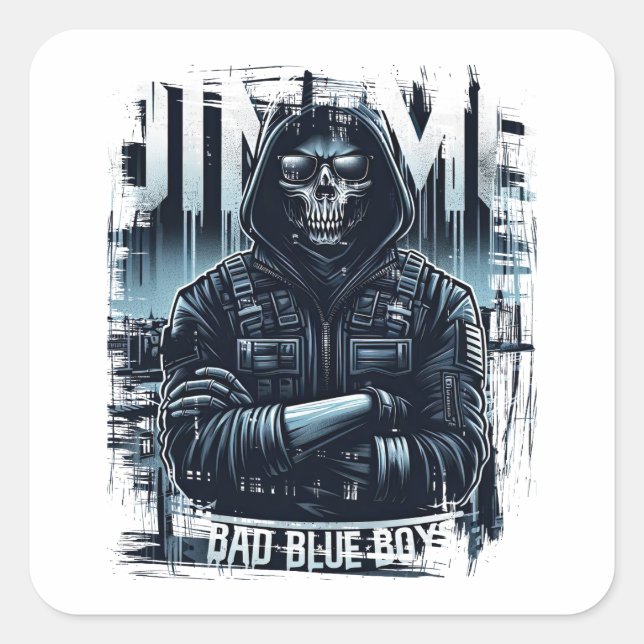 Adesivo Quadrado Representation of Zagreb's passionate ultras (Frente)