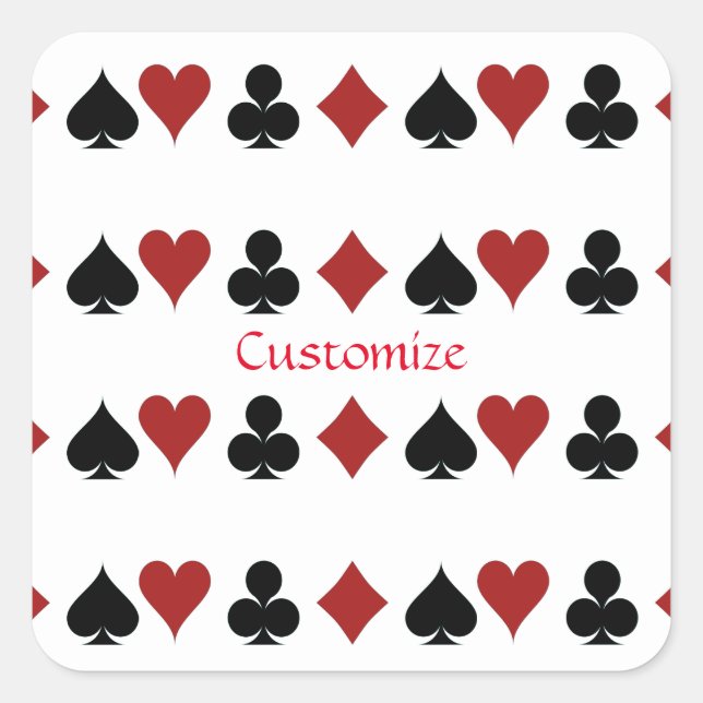 Adesivo Quadrado Reproduzindo Conjuntos de Cartão Thunder_Cove (Frente)