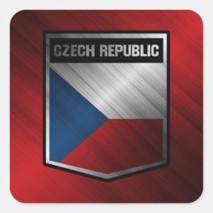 Adesivo Quadrado República Checa