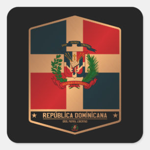 Adesivo Quadrado República Dominicana