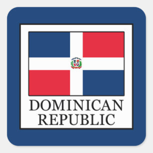 Adesivo Quadrado República Dominicana