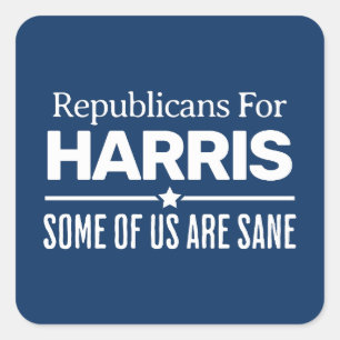 Adesivo Quadrado Republicanos por Harris Proud Republican por kamal