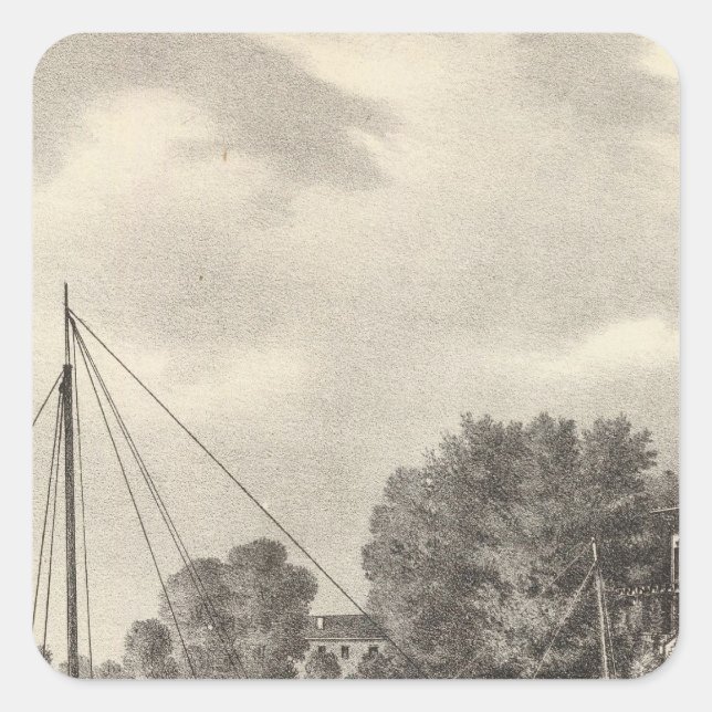 Adesivo Quadrado Residência de Joseph Francis, Rio de Tom, NJ (Frente)