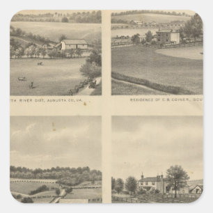 Adesivo Quadrado Residências de Augusta County