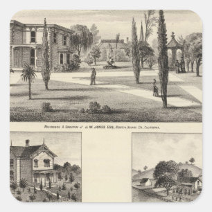 Adesivo Quadrado Residências, monastério