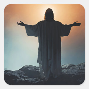 Adesivo Quadrado Ressurreição e Ascensão