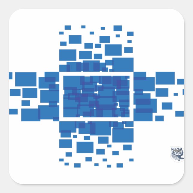 Adesivo Quadrado Retangular (Frente)