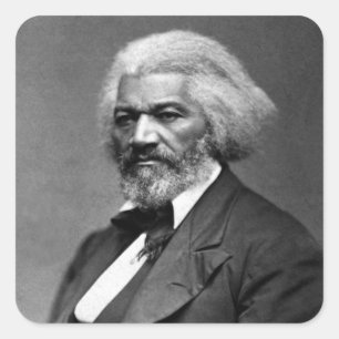 Adesivo Quadrado Retrato Antique Frederick Douglass