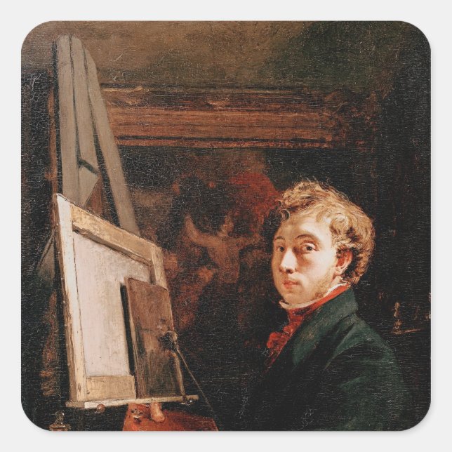 Adesivo Quadrado Retrato automático (Frente)