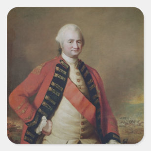 Adesivo Quadrado Retrato Baron Clive de Robert Clive do ø, 1773
