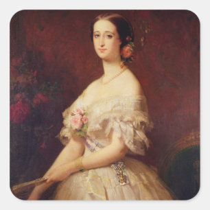 Adesivo Quadrado Retrato da imperatriz Eugenie 1854