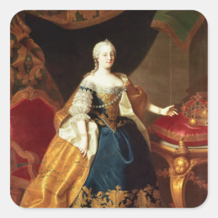 Adesivo Quadrado Retrato da imperatriz Maria Theresa