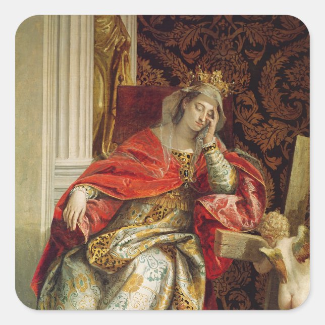 Adesivo Quadrado Retrato da Santo Helena (Frente)