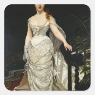 Adesivo Quadrado Retrato da senhorita X, 1873