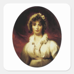 Adesivo Quadrado Retrato da Sra. Robert Burne-Jones