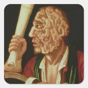 Adesivo Quadrado Retrato de Adão (óleo)