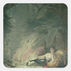 Adesivo Quadrado Retrato de Adelaide Maria, condessa de Iveagh