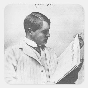 Adesivo Quadrado Retrato de Alfred Harmsworth, 1897