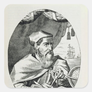 Adesivo Quadrado Retrato de Amerigo Vespucci