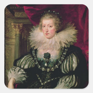 Adesivo Quadrado Retrato de Anne da Áustria Infanta de Espanhas