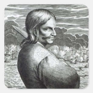 Adesivo Quadrado Retrato de Bartholomeus de Portugees