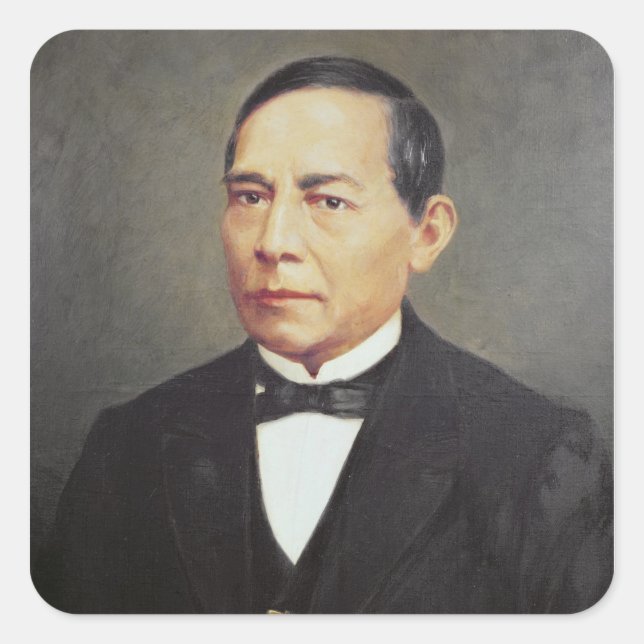 Adesivo Quadrado Retrato de Benito Juarez, 1948 (Frente)