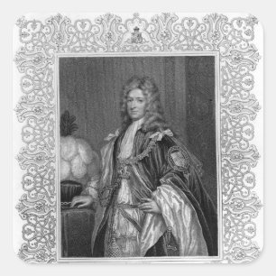 Adesivo Quadrado Retrato de Charles Seymour, duque de Somerset