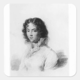Adesivo Quadrado Retrato de Constanze Mozart 1828