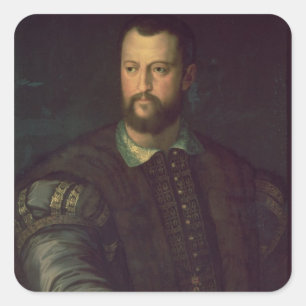 Adesivo Quadrado Retrato de Cosimo mim de Medici 1559