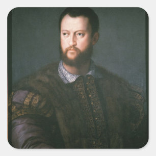 Adesivo Quadrado Retrato de Cosimo mim de'Medici, século XVI