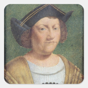 Adesivo Quadrado Retrato de Cristóvão Colombo