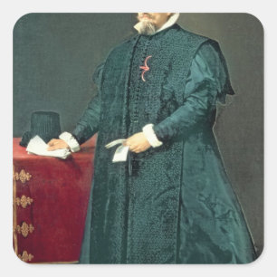 Adesivo Quadrado Retrato de Don Diego de Cerca y Arellano