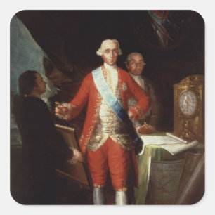 Adesivo Quadrado Retrato de Don Jose Monino y Redondo mim