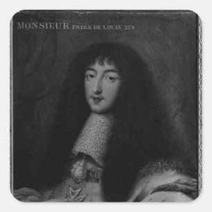 Adesivo Quadrado Retrato de d'Orleans de Philippe Duc