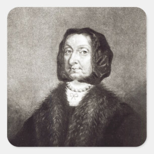 Adesivo Quadrado Retrato de Elizabeth Cromwell