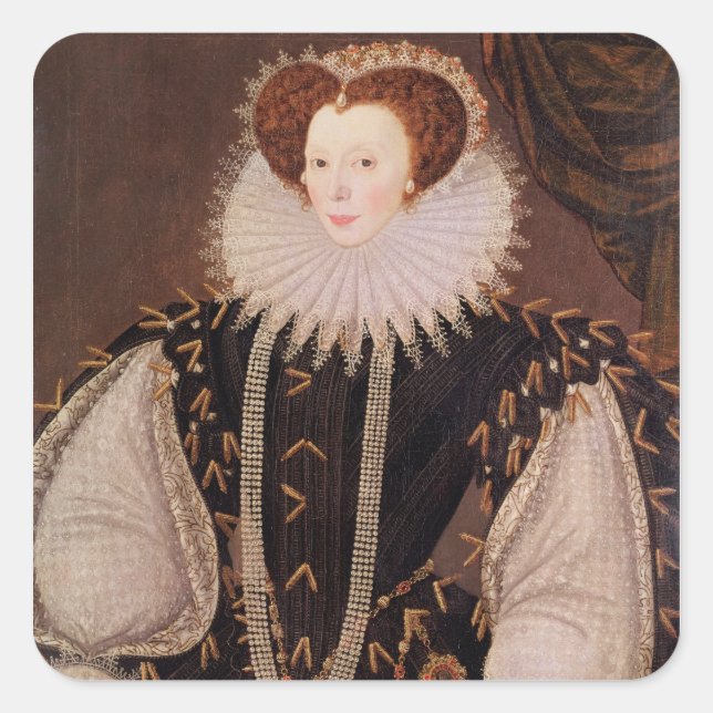 Adesivo Quadrado Retrato de Elizabeth Sydenham (Frente)