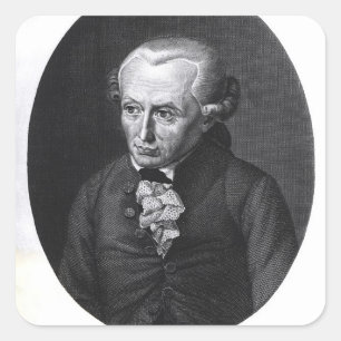 Adesivo Quadrado Retrato de Emmanuel Kant