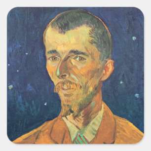 Adesivo Quadrado Retrato de Eugene Boch por Vincent van Gogh