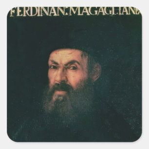 Adesivo Quadrado Retrato de Ferdinand Magellan