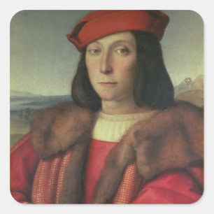 Adesivo Quadrado Retrato de Francesco della Rovere, Duque de Urbino