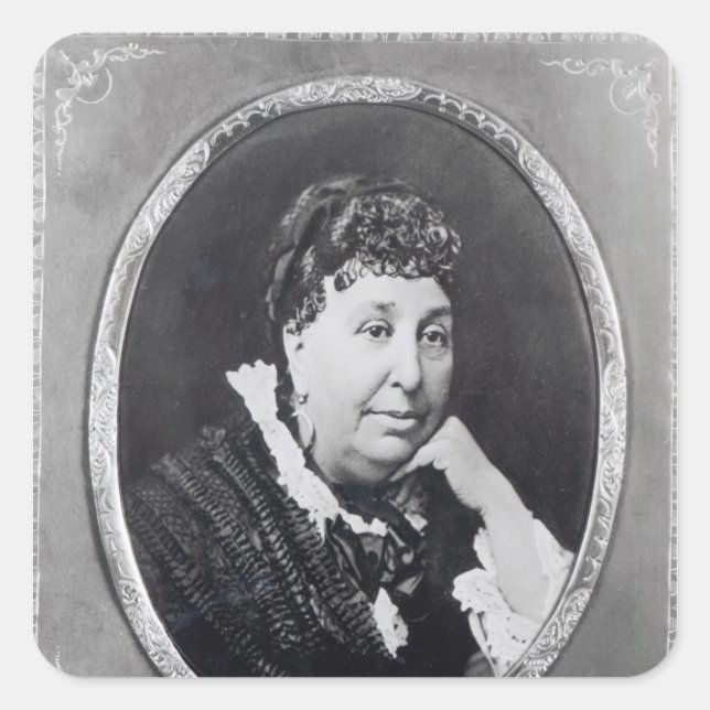 Adesivo Quadrado Retrato de George Sand (Frente)