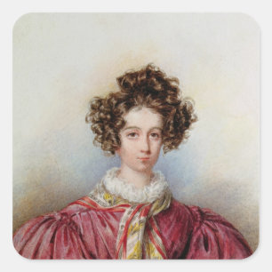 Adesivo Quadrado Retrato de George Sand 1830