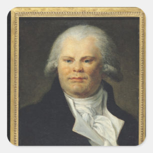 Adesivo Quadrado Retrato de Georges Danton