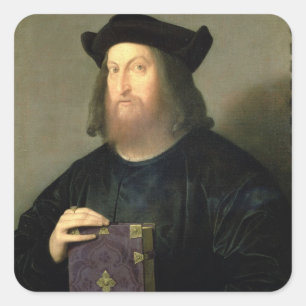 Adesivo Quadrado Retrato de Gian Giorgio Trissino (1478-1550) (petr