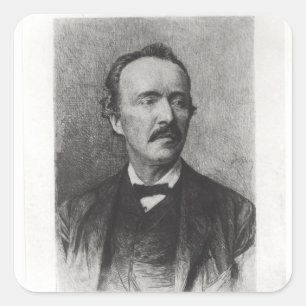 Adesivo Quadrado Retrato de Heinrich Schliemann