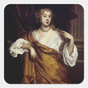 Adesivo Quadrado Retrato de Hon. Mary Wharton