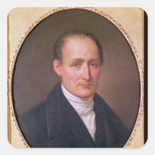 Adesivo Quadrado Retrato de Joseph Nicephore Niepce 1854