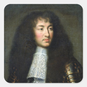 Adesivo Quadrado Retrato de Louis XIV